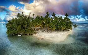Picture of an island in the ocean
